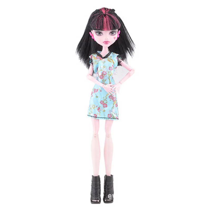 7 шт./лот, модная одежда, платья для куклы Monster High, платья для вечеринок, Vestidos, Повседневная Одежда для куклы детские игрушки Monster High