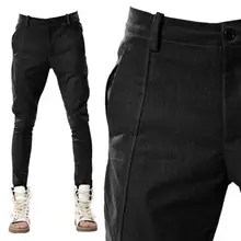 Мужская одежда GD стилист модные брюки колготки плотные леггинсы узкие повседневные штаны Большие размеры певица костюмы 27-44