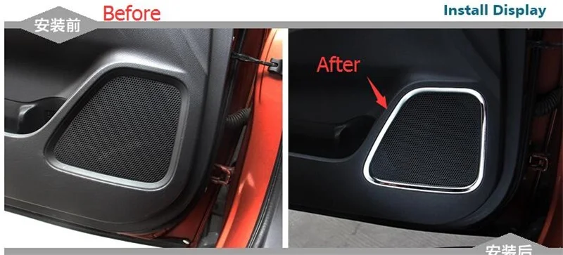 Lapetus-Stainless-Steel-Audio-Speaker-Cover-Trim-For-Mitsubishi-Outlander-2013-2014-New-Style