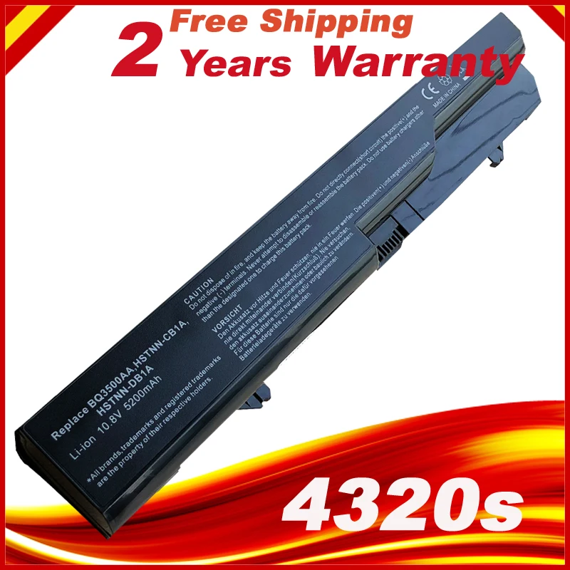 11 1 v 4400 мАч Новый аккумулятор для ноутбука hp 4320t 620 425 625 ProBook 4320s 4321S 4325s 4326s 4420s 4421s 4425