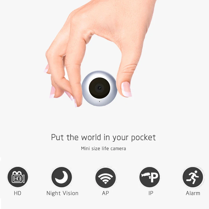 BabyKam Wearable Wireless Mini font b Action b font font b Camera b font WiFi HD