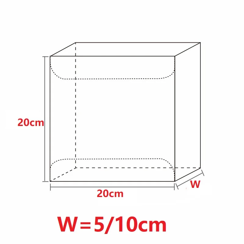 20*20* Hcm ПВХ прозрачный пластиковый большой подарок для рукоделия Свадебная вечеринка прозрачная посылка коробка упаковочная коробка для ювелирных изделий/конфет/игрушек