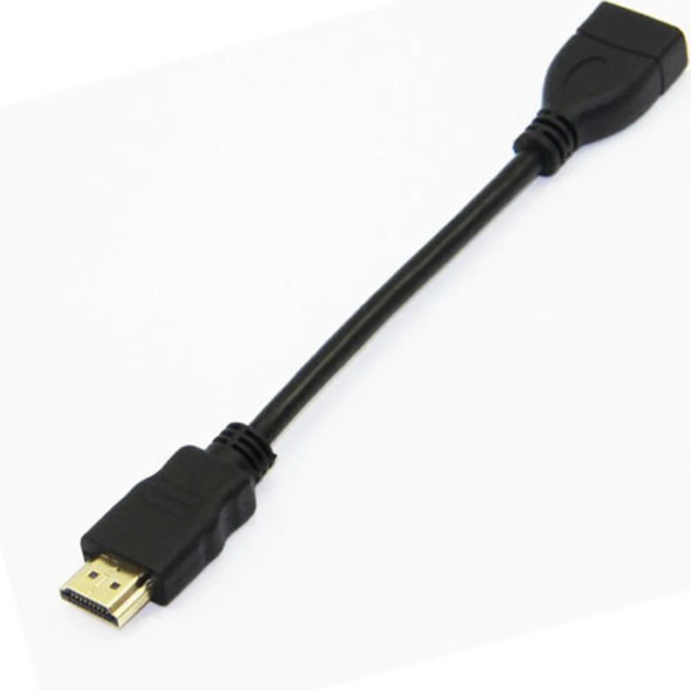 Кабель удлинитель HDMI штырь гнездо 18 см 4K 3D 1 4 в|Кабели HDMI| |