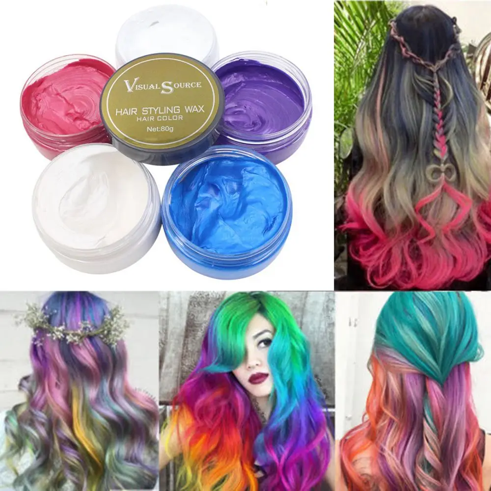 Fashion Unisex Temporary Hair Dye Cream Hair Color Wax Mud Hair Styling