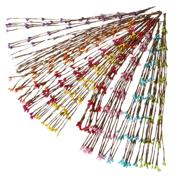 

Dophee 100 Pcs Artificial Beads Branches Flower Stamen 40CM Home Wedding Party Car Decoration Crafts Flowers