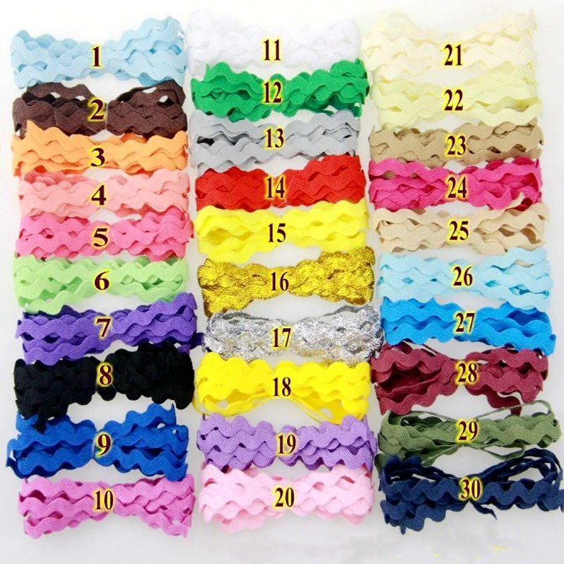 5 мм Zig Zag Ric Rac кружево, лента, тесьма DIY лента с волнами ручной работы для лоскутного ремесла украшения одежды швейный материал 20 метров