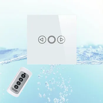 

EU Standard Touch Switch Tempered Glass Panel,Wireless Remote Control Wall Light Dimmer Switch for Smart Home,Free shipping