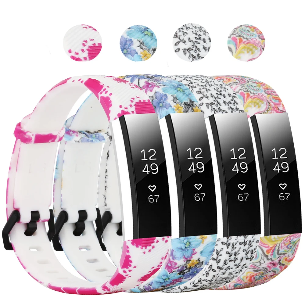 Soft Silicone Sports Replacement Accessories Bands for Fitbit Alta HRFitbit Alta Floral Replacement Wrist Strap For Fitbit Alta (1)