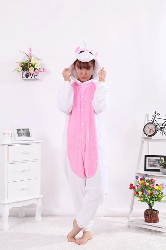 Tier Einhorn Overalls Erwachsene Kostüm Kigurumi Pyjama Schlafanzug Jumpsuit Tier Einhorn Overalls Erwachsene Kostüm Kigurumi Pyjama Schlafanzug Jumpsuit