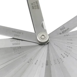 32 шт./компл. 0,02-1,0 мм лезвие мастер щупа из нержавеющей стали измерительный инструмент набор Высокое качество MAL999 - изображение