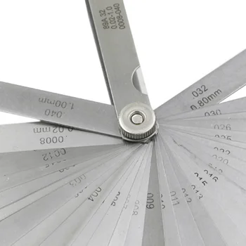 

32 Pcs/Set 0.02-1.0MM Blade Master Feeler Gauge Stainless Steel Measuring Tool Kit High Quality MAL999