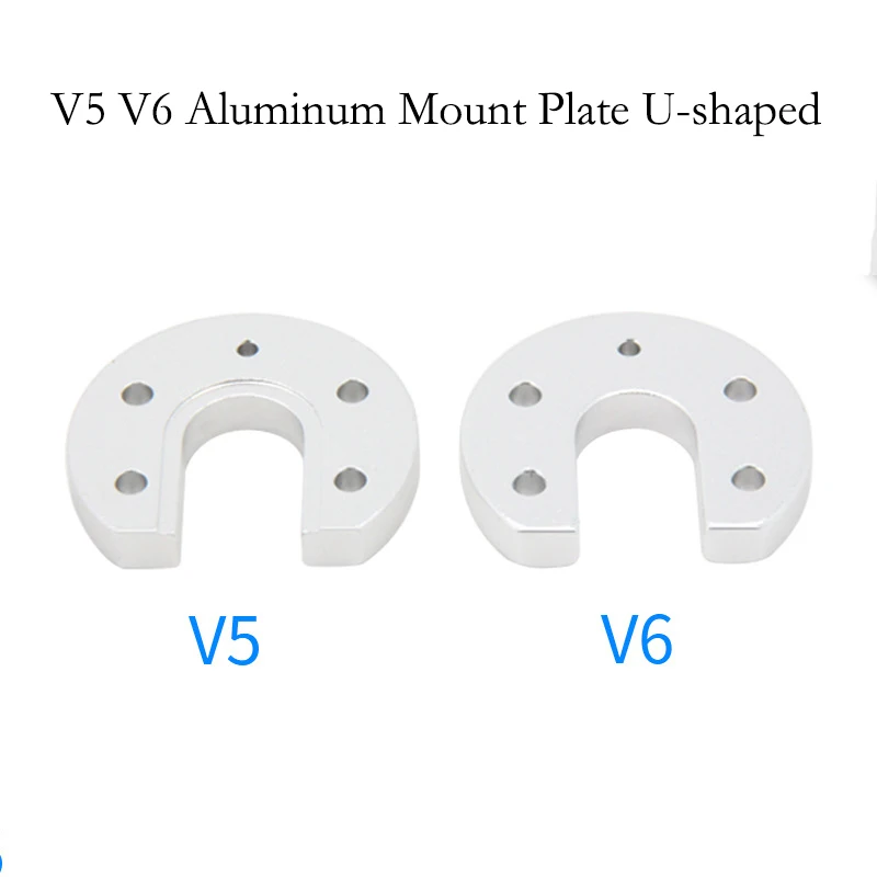 

2pcs v5 v6 Aluminum Mount Plate U-shaped fixed block For Reprap Kossel E3D V5/V6 Hotend J-head Hot End Part 3D Printers Parts