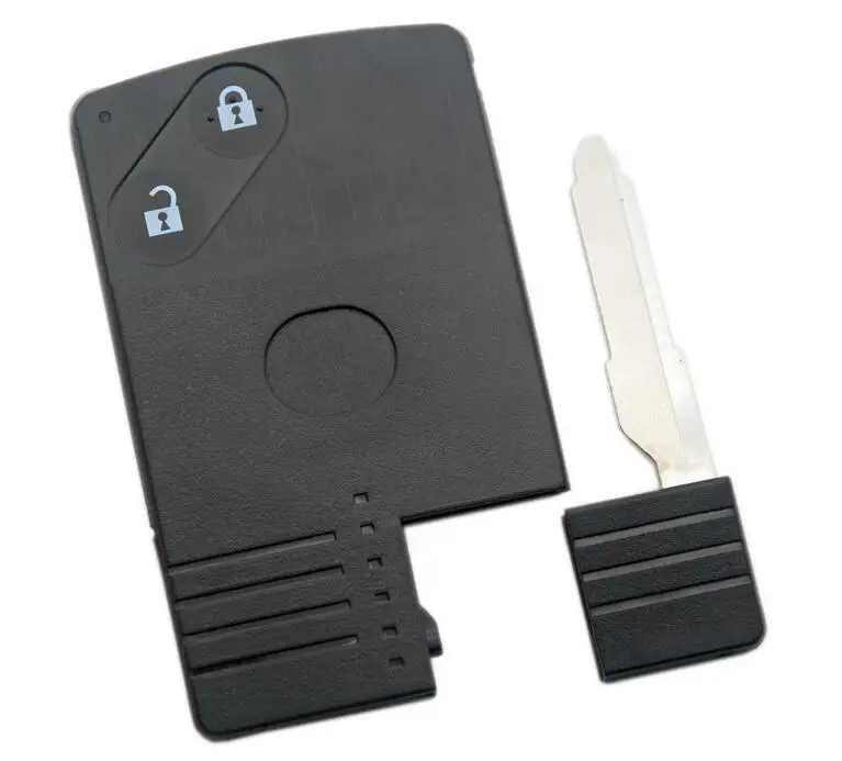

2 Button Smart Card Remote Key Shell Case For Mazda M3 M6 With Insert Small Blade Fob Key Cover 20PCS/lot