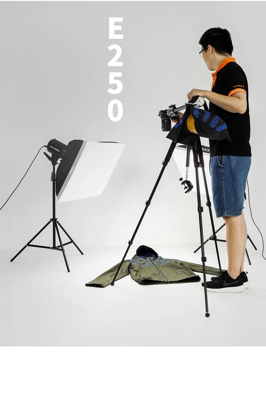 Godox студийная вспышка Kit 500 Вт-фотографическое освещение-Strobes, световые стойки, триггеры, софтбокс