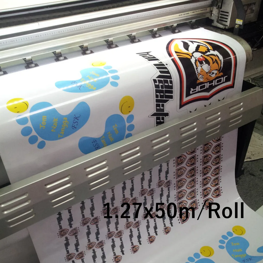 

1.27x50m Transparent Printable Vinyl Gas Tank Paintable Use for Print self adhesive Vinyl stickers Graphic Film high quality
