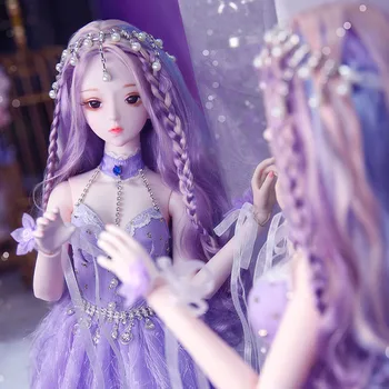 

BJD Dolls 60 CM /22 Inches Lifelike Fashion Girls Dolls 26 Joints Handmade 1/3 with Clothes Wigs Shoes Makeup Beauty Girls Toys