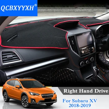 

QCBXYYXH Car Styling Dashboard Protective Mat Silicone Anti-Slip Bottom Rose Pattern Pad Right Hand Drive For Subaru XV 2018