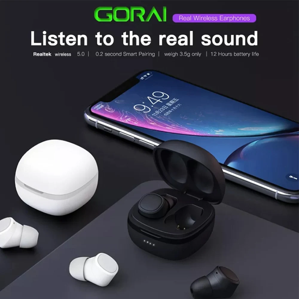 T1X IP67 waterproof headset Bluetooth wireless headset earbuds wireless charging room