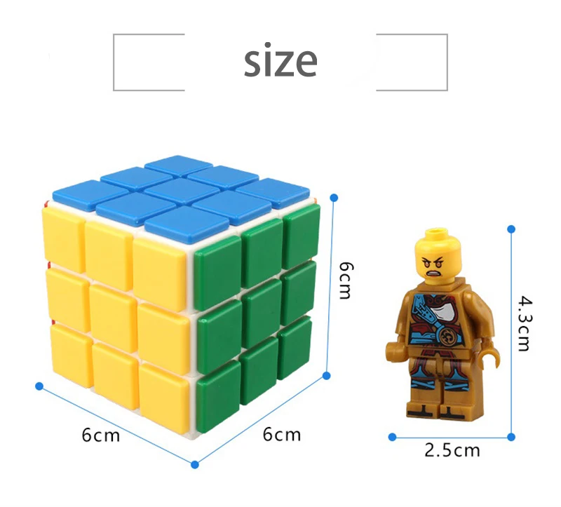 кубик рубика 3x3x3 магический куб обучения Образование маленькая частица Взрослый Детский образовательный строительный блок