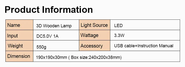 Слон Лампы светодио дный USB 3D ночника Детская комната украшения Деревянный теплые огни домашнего декора для вечеринки, дня рождения