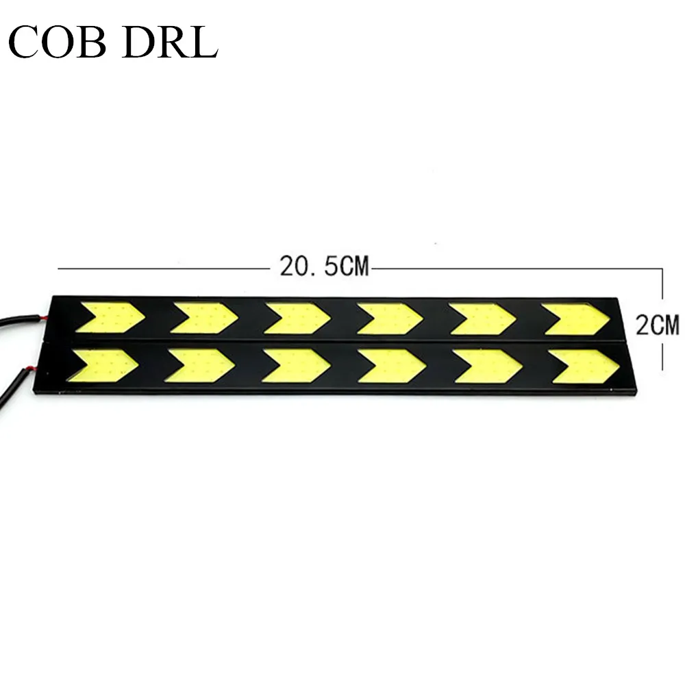 12v Led Auto Lamp 12w Cob Daytime Running Light Cob Pure