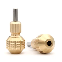 Профессиональные золотые ребристые татуировки ручка из нержавеющей стали без захвата татуировки нержавеющие ручки 30 мм татуировки задние Стволовые поставки машин