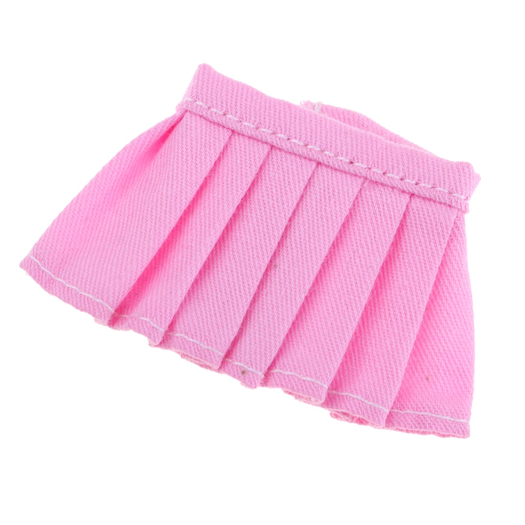Cute Summer Pleated Mini Skirt Fits for 11cm OB11 Dolls Clothing Accessory