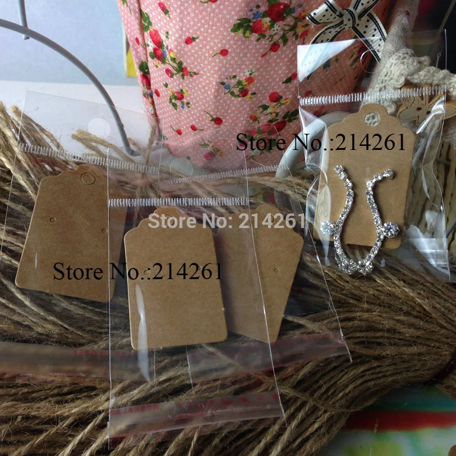  2015 New Kraft  Earring Card 1lot=50PCS CARD add ...