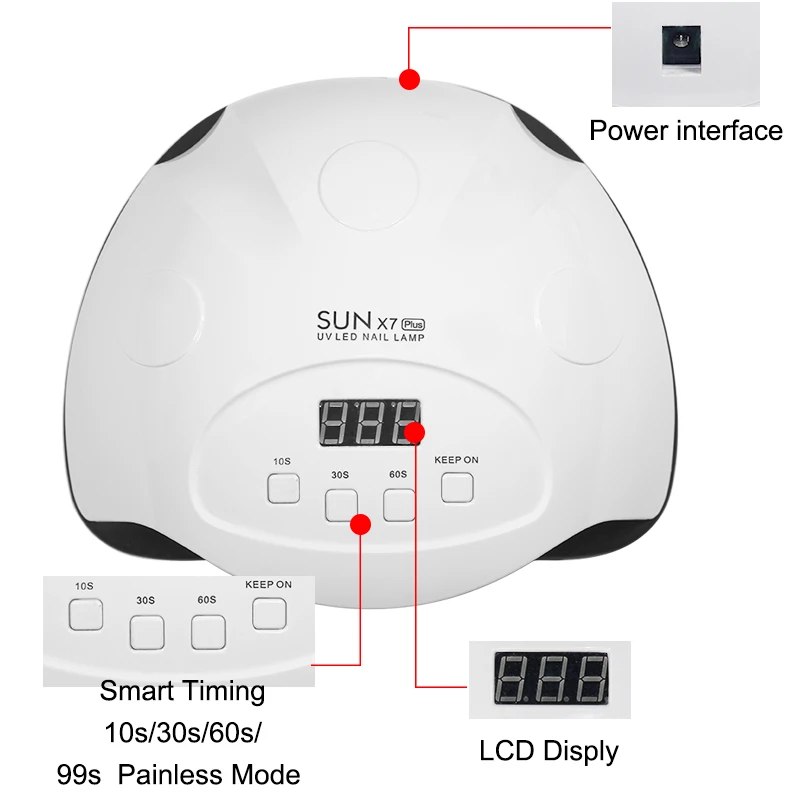 SUNx5Plus/sunx7/star6 УФ светодиодный светильник для ногтей сушилка 54 Вт/90 Вт/36 Вт Светодиодный s лампа для маникюра гелевая лампа для ногтей сушильная лампа для гель-лака