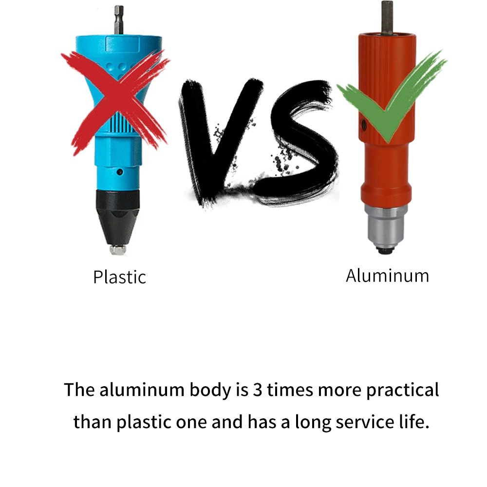 Электрический заклепочный гаечный пистолет инструмент для клепки беспроводной клепальный сверлильный адаптер вставной гаечный инструмент подходит 3,2-4,8 мм Тяговая клепальная машина