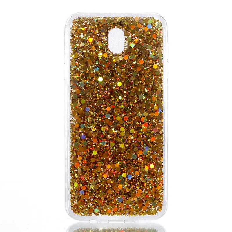 

2Pcs For Samsung J7 2017 J730F Case Colored Glitter Silicone TPU Soft Back Cover Phone Case for Samsung Galaxy J7 2017 SM-J730F