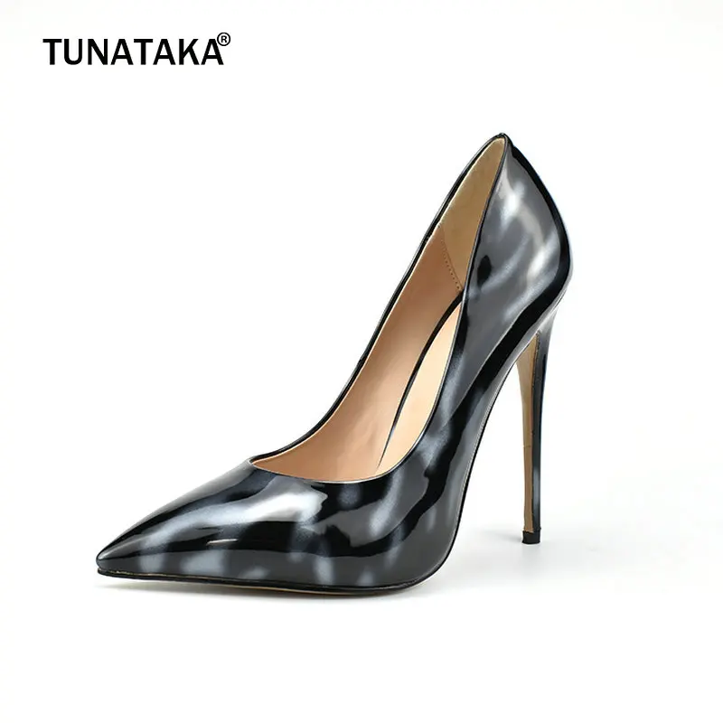 

Sexy Patent Leather High Heels Women Fashion Pointed Toe Pumps Party Wedding Shoes Spring Autumn Shoes