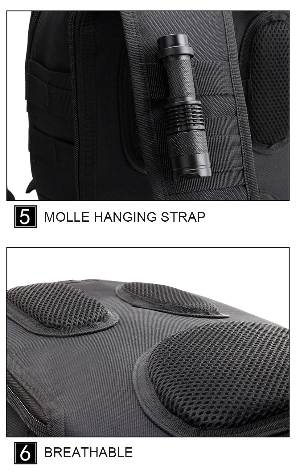 Outdoor Sports Military Bag Tactical Bags Chest Crossbody Bag Pack Waterproof Camouflage Bagpack Shoulder Molle Assault Daypack (14)
