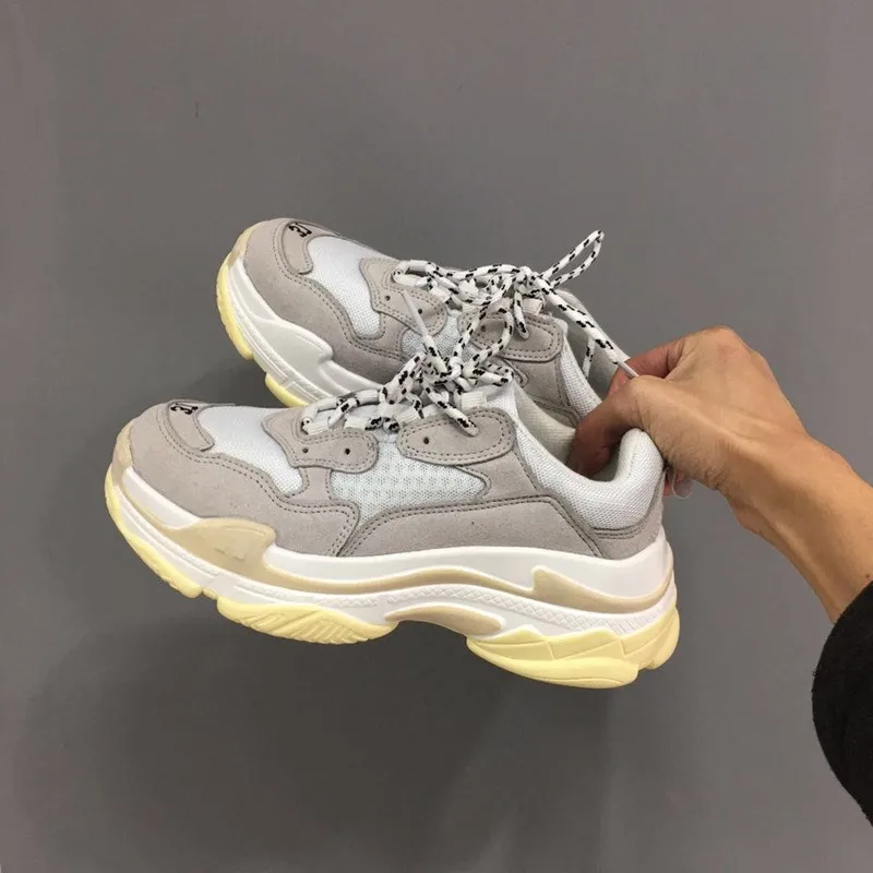 Ceny Rozmiar 36 44 Unsiex obuwie Vintage Chunky Sneakers mężczyźni oddychające wygodne buty antypoślizgowe obuwie Tenis Masculino Adulto