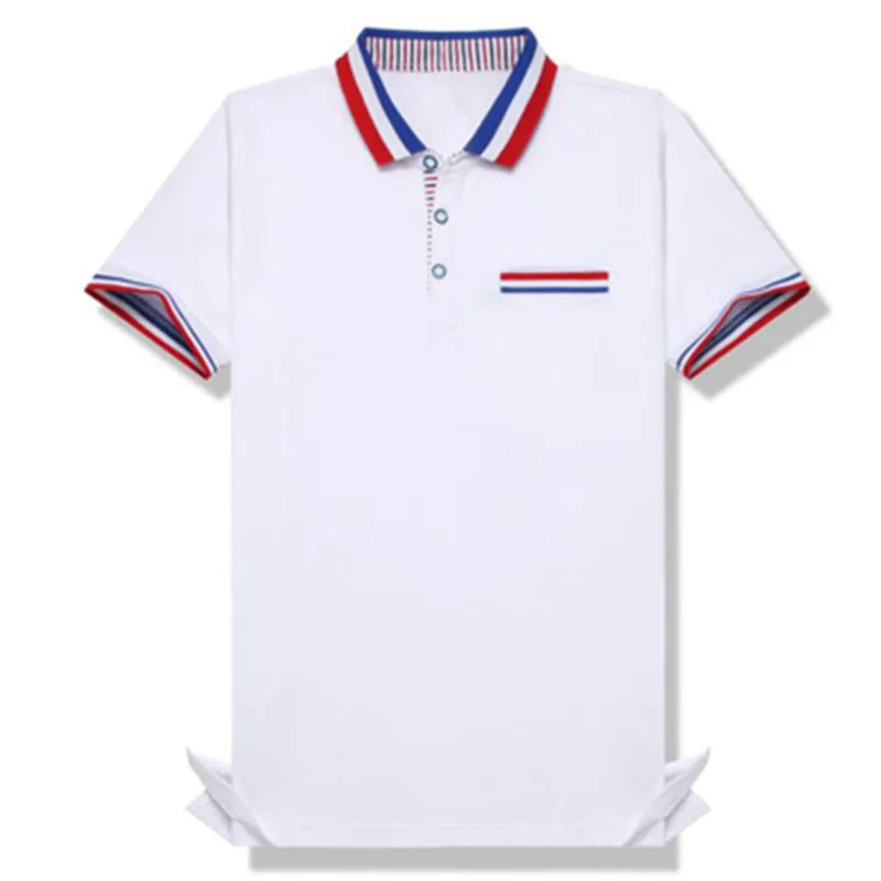 Camisa Polo мужская рубашка s Marcas с коротким рукавом, летняя мужская рубашка поло из хлопка размера плюс, деловое пальто, мужская одежда, Повседневная Обычная - Цвет: Белый