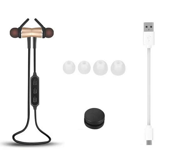 10 pcs/lot Bluetooth Head set With Magnetic Earbuds+HD Microphone Earphones Neck band Style For Android/IOS Phones | Электроника