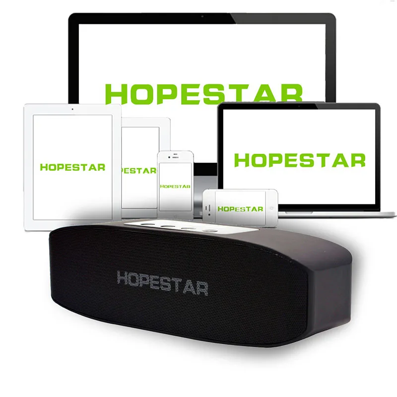 Hopestar H11 Bluetooth Колонка HiFi беспроводная звуковая панель с двумя басами стерео Поддержка USB TF Aux Fm с зарядным устройством