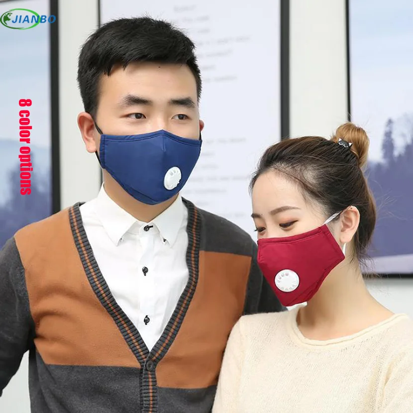 Pm 2,5 маска против загрязнений респиратор моющийся многоразовые маски хлопок унисекс рот муфеля для аллергии/астмы/Путешествия/езды на велосипеде - изображение