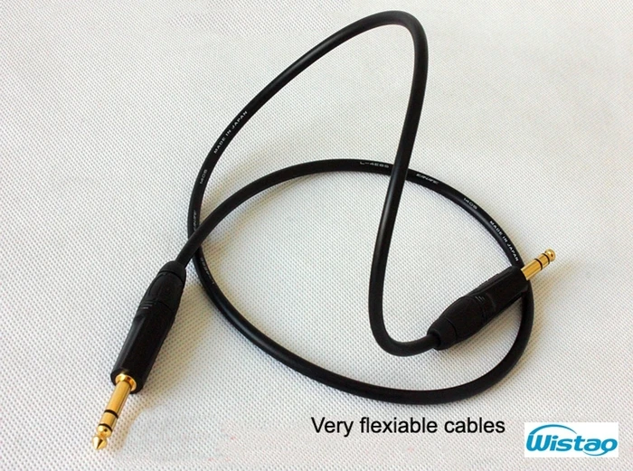 1pc IWISTAO HIFI TRS Balanced Signal Cable Record Canare Professional Broadcast Cable Manual 6 5mm for Headphone Monitor Speaker