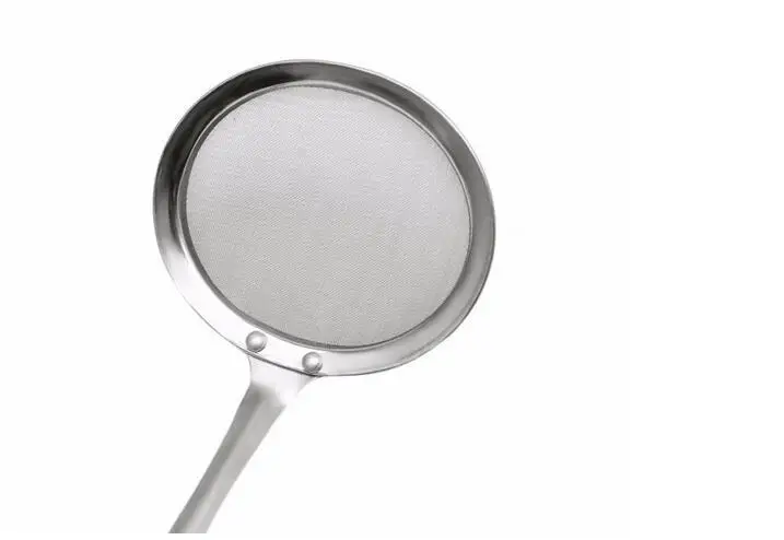 HOMETREE 1 Pcs Creative Stainless Steel Colander Filter Fried Chicken Oil Spoon Fine Mesh Colander Sifter Kitchen Gadgets H455