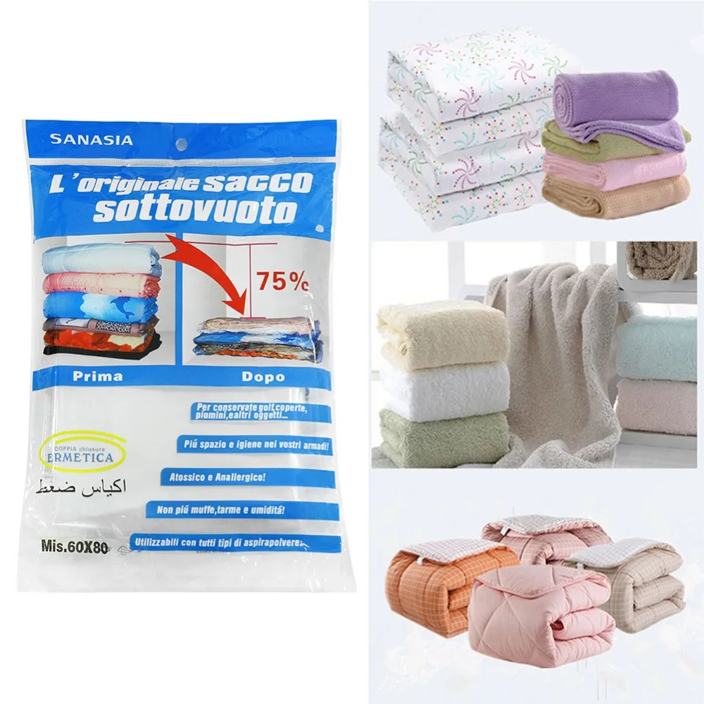 

70*100CM Quilt Finishing Storage Bags Vacuum Seal Compressed Organizer Bag Sealer General Vacuum Packer Keep Fresh Wholesale