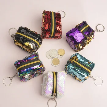 

Cheap New Fashion Girls Little Coin Purse Small Mini Bag Wallet Bags Glitter Fringed Child Gift Gold Purple Blue White
