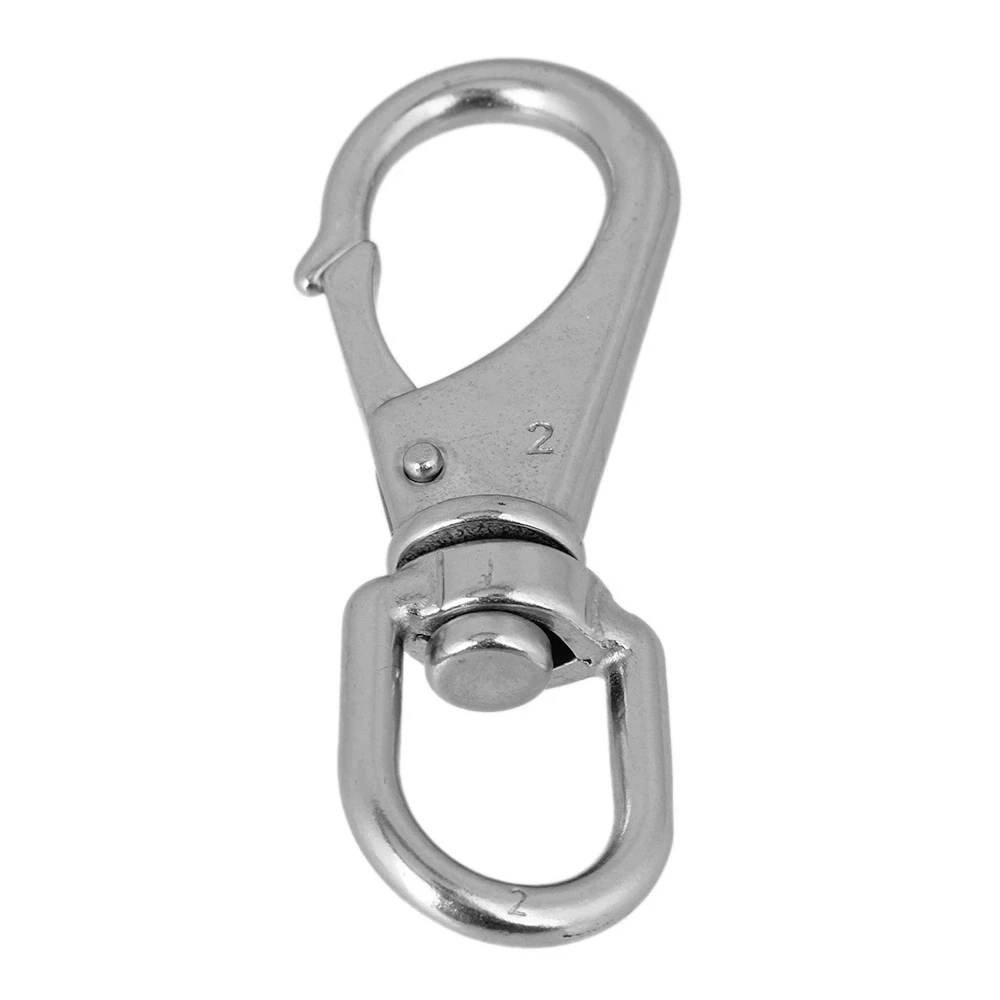 Silver Boat Keychain Swivel Snap Hook Universal Hook Size 2 304
