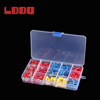 

LDDQ 280pcs Wire Terminal Assortment Insulated Electrical Connector Spade Wire Crimp Terminals Cable Teriminals Kit With Box