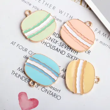 

10pcs 23x24mm hamburger charm enamel charm for jewelry making fashion charm earring pendant metal charm