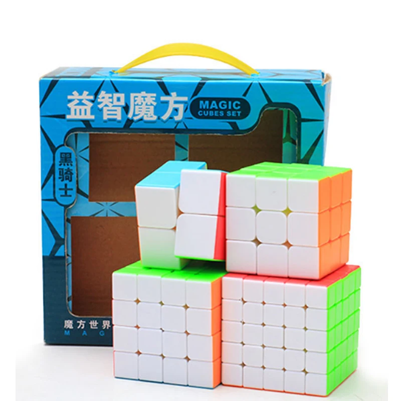 

4 PCS/Set 2x2x2 3x3x3 4x4x4 5x5x5 Colorful Speed Puzzle Cube Educational Learning Toys For Kids Gift Plastic Magico Cubo Toys