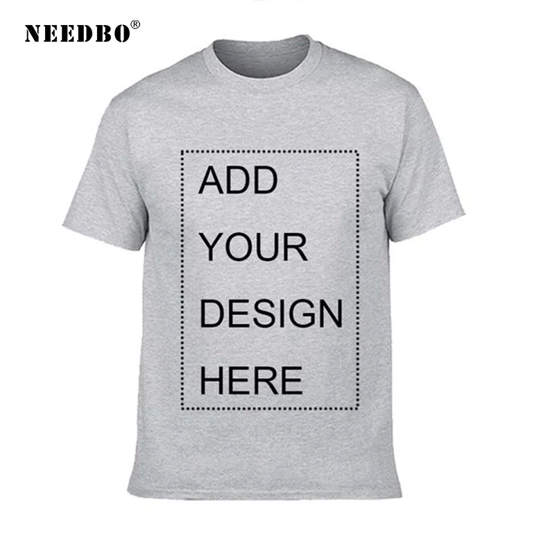 

NEEDBO T Shirt Men Summer Casual Cotton Streetwear Men T-shirt Customized t shirt Logo Printing DIY Your Own Design Top Tshirt
