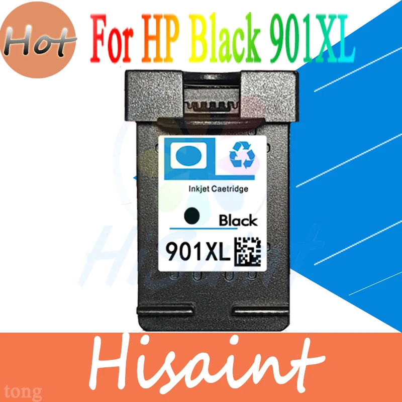 Hisaint 1 шт. большой емкости черный для HP 901 901XL чернильные картриджи HP901 Officejet J4500 4540