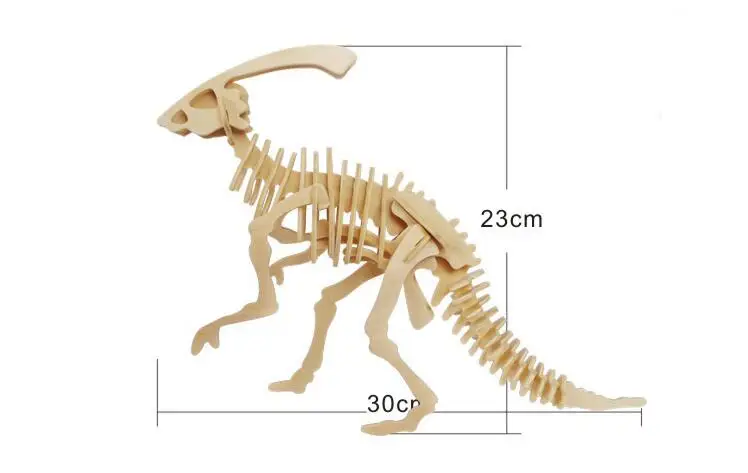 Моделирование Stegoceras игрушка модель 3d Трехмерная деревянная головоломка игрушки для Детский Набор для творчества ручная работа деревянные