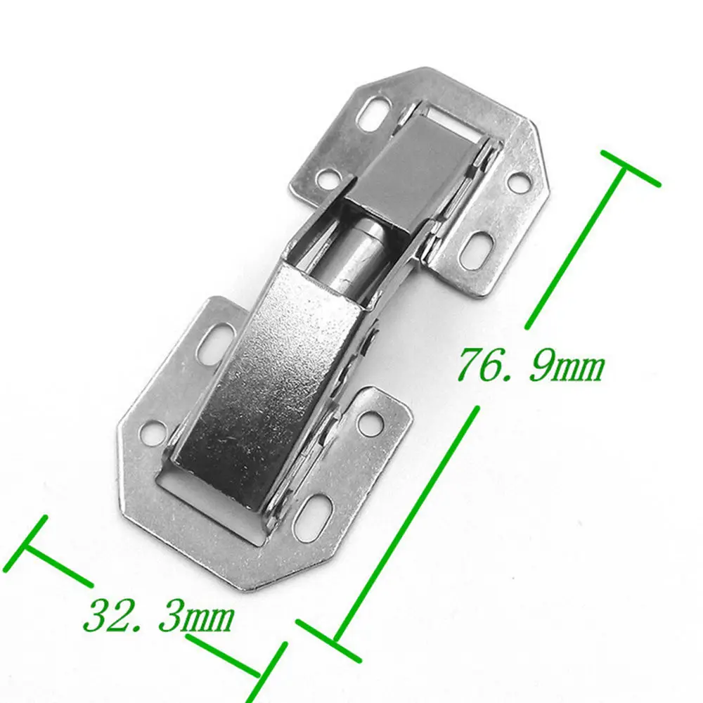 2Pcs 3 Inch 90 Degree Door Hinges Easy Mount Concealed Kitchen Cabinet Cupboard Sprung Door Hinges Home Improvement